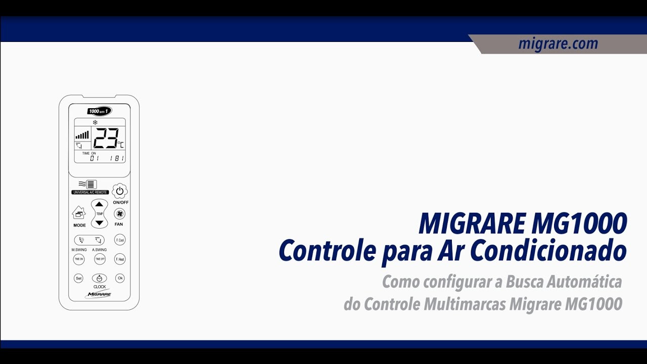 Guia R Pido Como Destravar O Controle Universal Migrare Click Seg